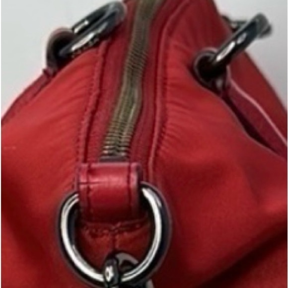 Coach NYLON SATCHEL (COACH F57902)
ANTIQUE SILVER/TRUE RED - Picture 12 of 12
